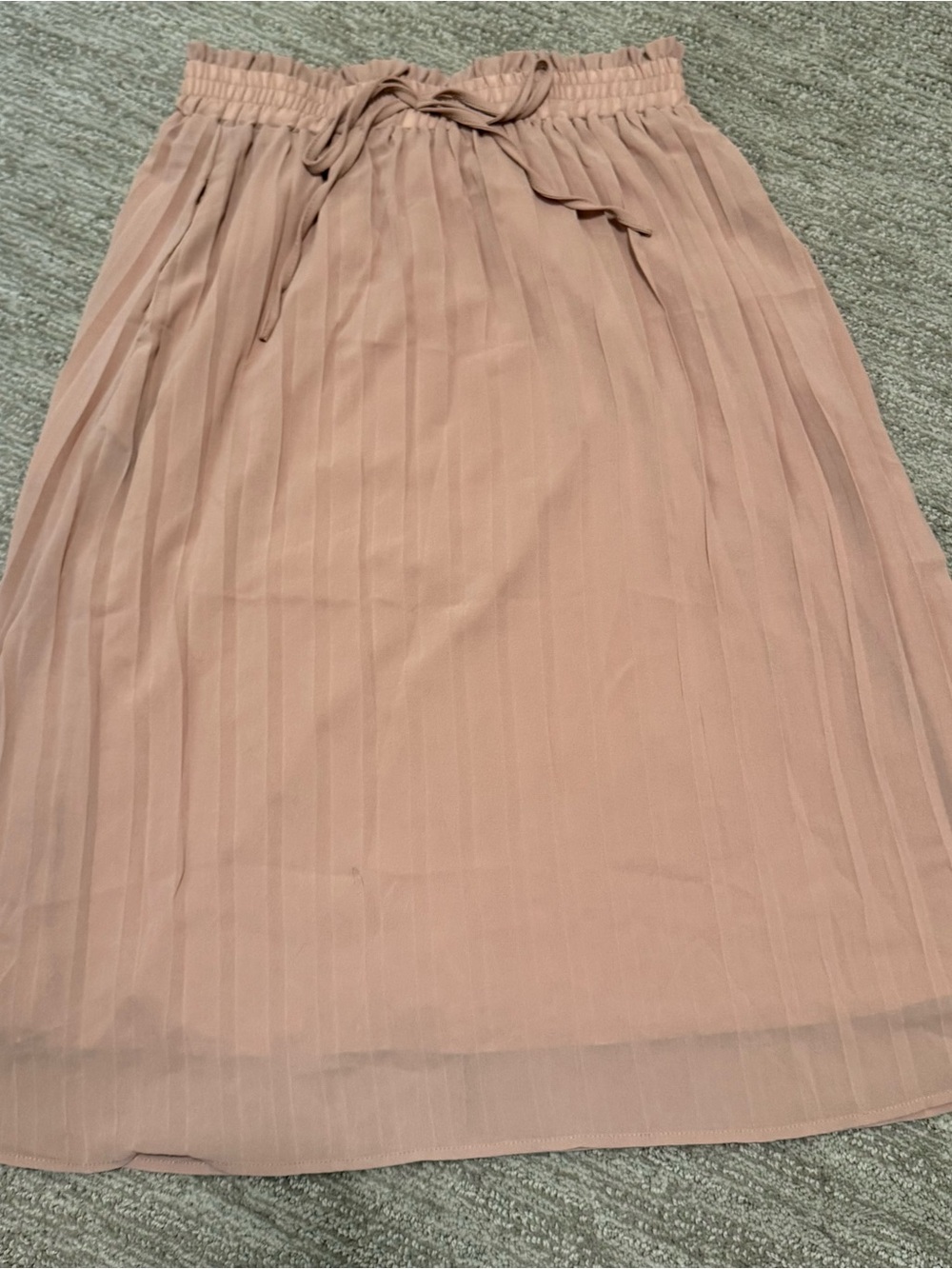 Pleated Midi Skirt in Dusty Rose - Women's Skirt